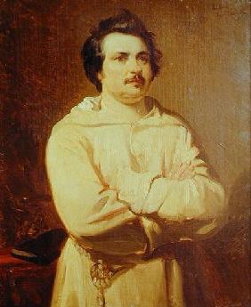 Honore de Balzac (1799-1850) in his Monk's Habit