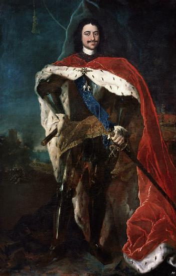 Portret van keizer Peter I de Grote (1672-1725)