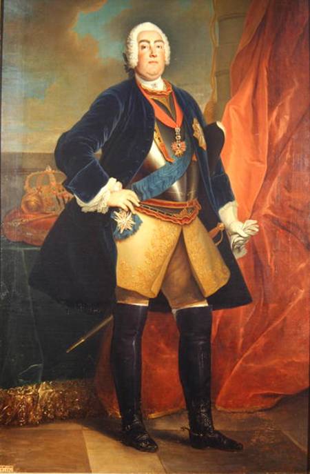 Frederick Augustus II (1696-1763) Elector of Saxony van Louis de Silvestre
