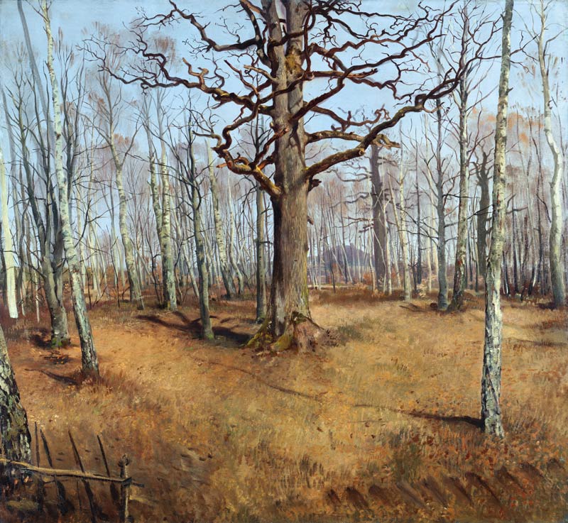 Wermsdorfer Wald. van Louis Ferdinand von Rayski