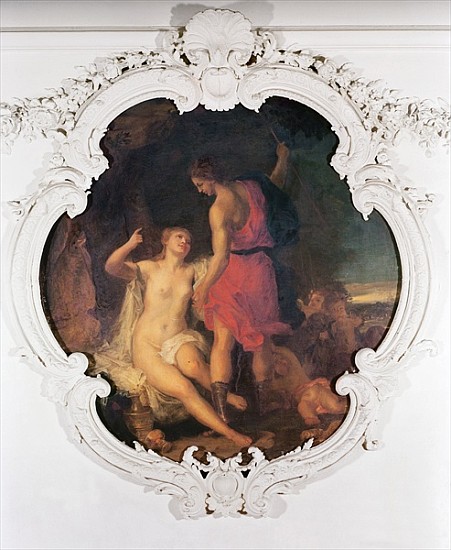 Venus and Adonis, from the Salle de Conseil van Louis Galloche