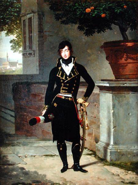 Portrait of an Officer of the Cisalpine Republic van Louis Gauffier