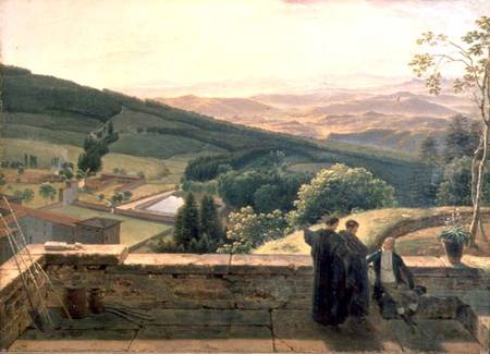 View of Vallombrosa, near Florence van Louis Gauffier