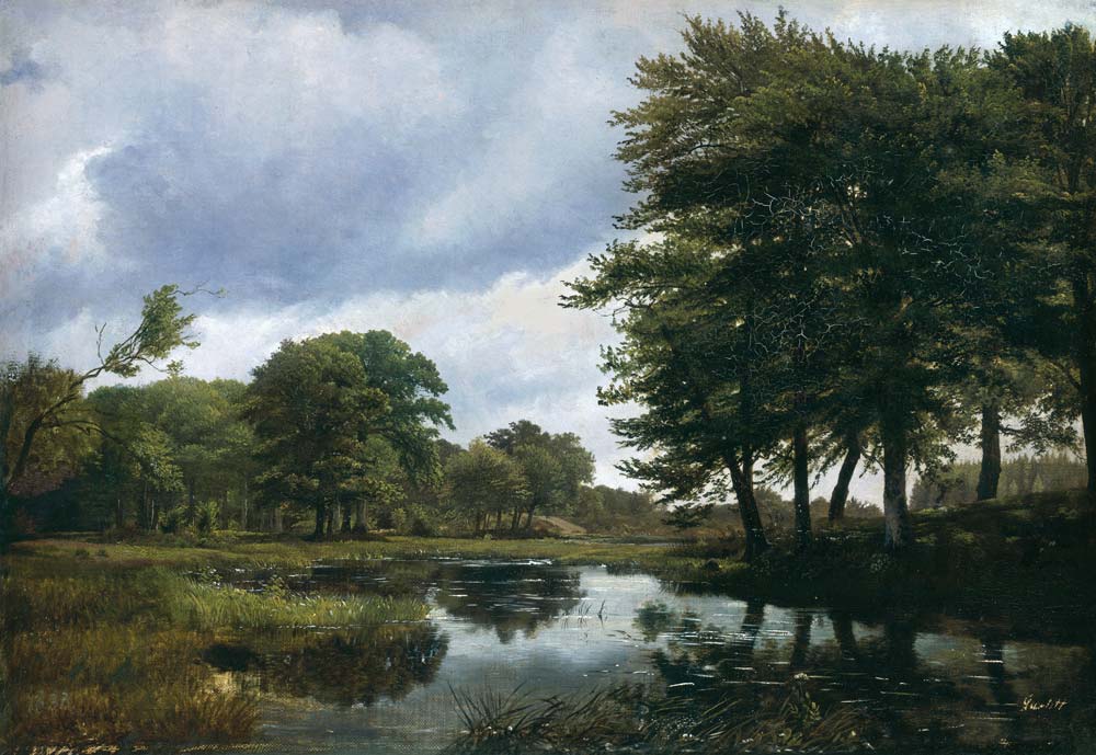 Landscape at Silkeborg van Louis Gurlitt