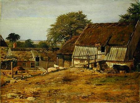 A Farmhouse in Sweden van Louis Gurlitt