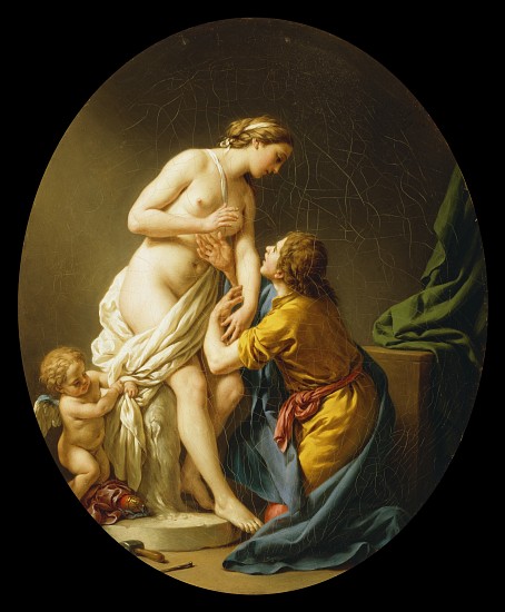 Pygmalion and Galatea van Louis Jean Francois I Lagrenee