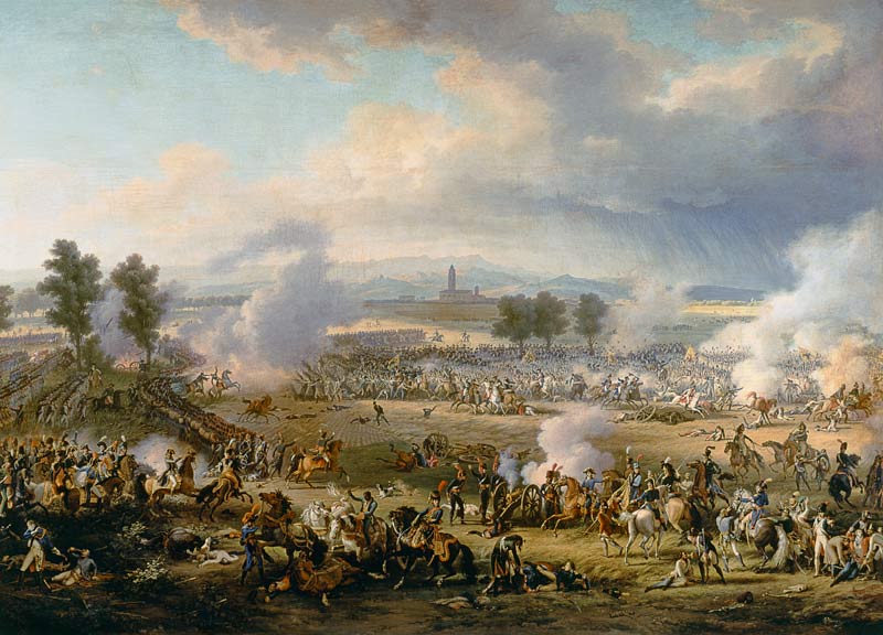 The Battle of Marengo, 14th June 1800 van Louis Lejeune