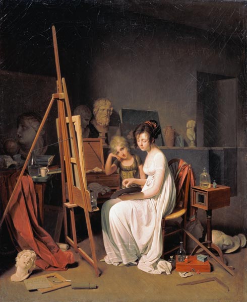 Im Atelier des Malers van Louis-Léopold Boilly