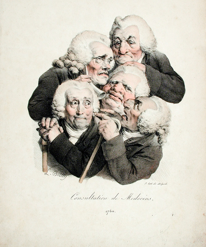 Consultation of Doctors van Louis-Léopold Boilly