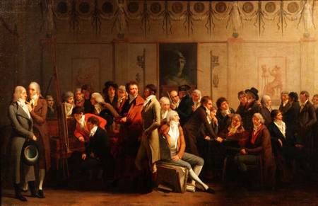 Reunion of Artists in the Studio of Isabey van Louis-Léopold Boilly
