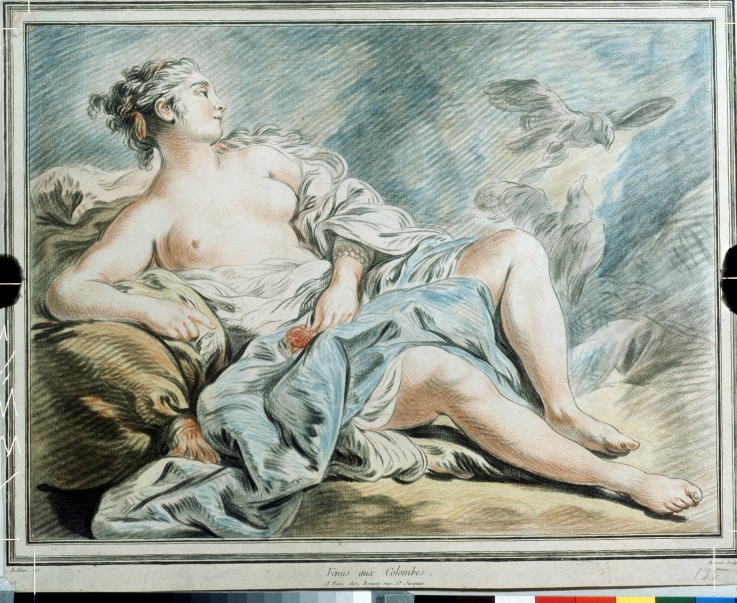 Venus with Doves van Louis Marin Bonnet