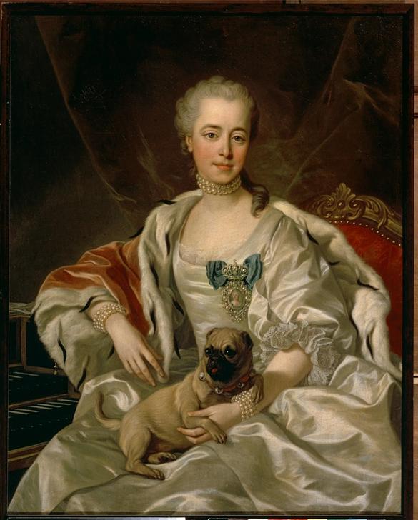 Portrait of Princess E.D.Golizyn van Louis Michel van Loo