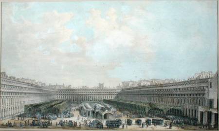 The Garden of the Palais Royal van Louis-Nicolas de Lespinasse