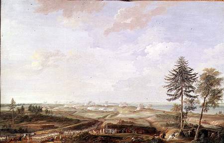 The Siege of Yorktown in 1781 van Louis Nicolas van Blarenberghe