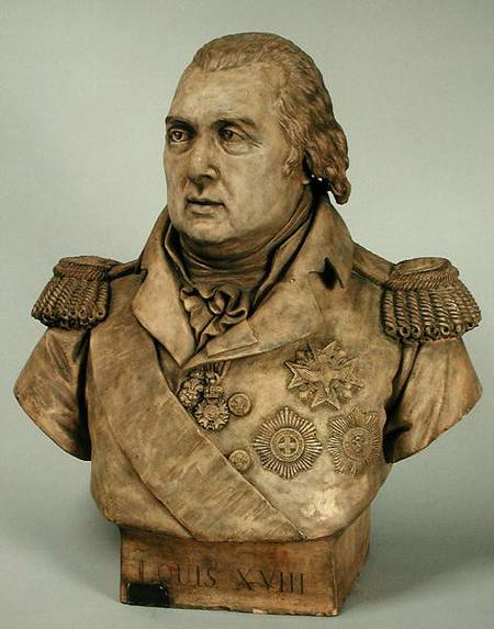 Bust of Louis XVIII (1755-1824) van Louis Pierre Deseine