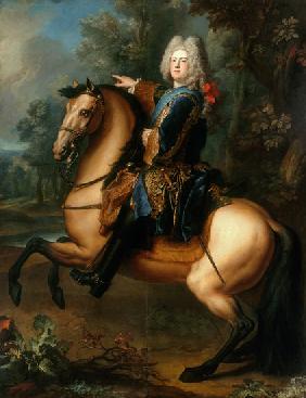 König August III. von Polen als Prinz zu Pferde