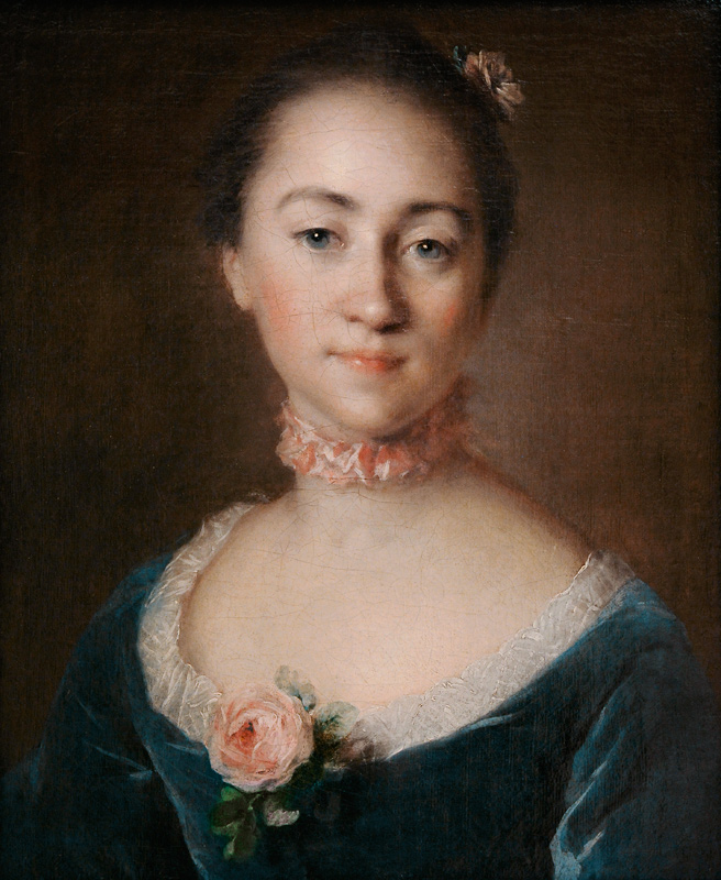 Portrait of Countess Ekaterina Golovkina van Louis Tocqué
