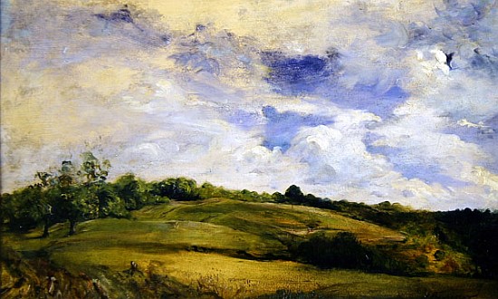 Landscape and clouds van Louis Antoine Leon Riesener