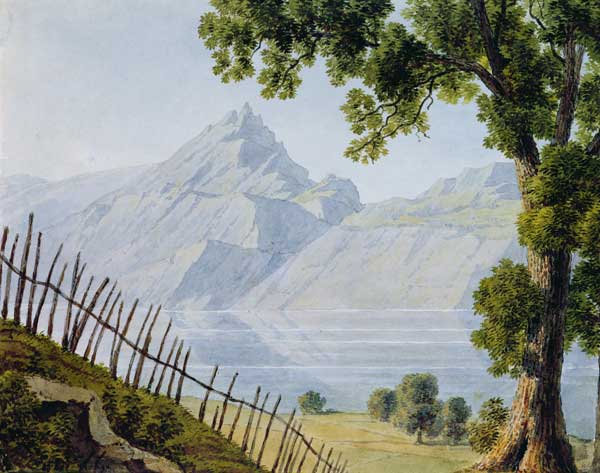 View of Lake Bourget van Louise Cochelet