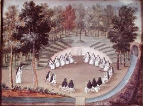 Nuns Meeting in Solitude, from 'L'Abbaye de Port-Royal'