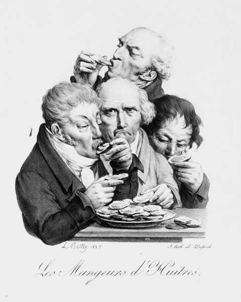 Les Mangeurs d''Huitres van Louis Leopold Boilly