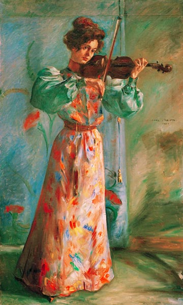 Die Geigenspielerin van Lovis Corinth