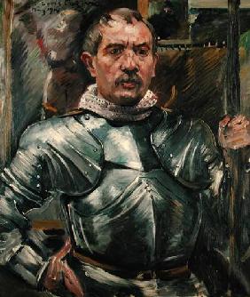 Self portrait in armour