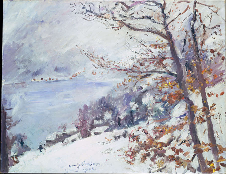 Walchensee in Winter van Lovis Corinth