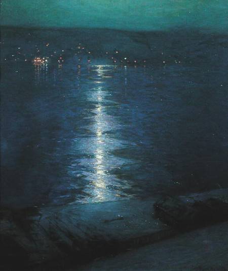 Moonlight on the River van Lowell Birge Harrison