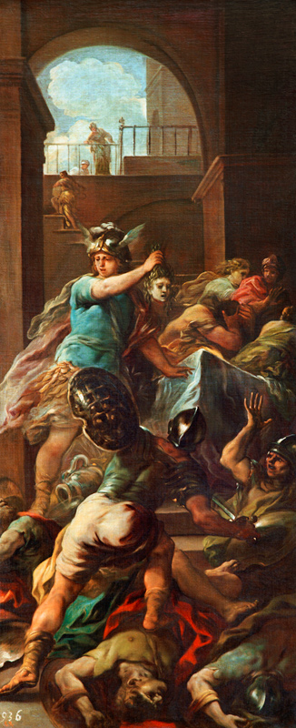 L.Giordano, Perseus mit Haupt der Medusa van Luca Giordano