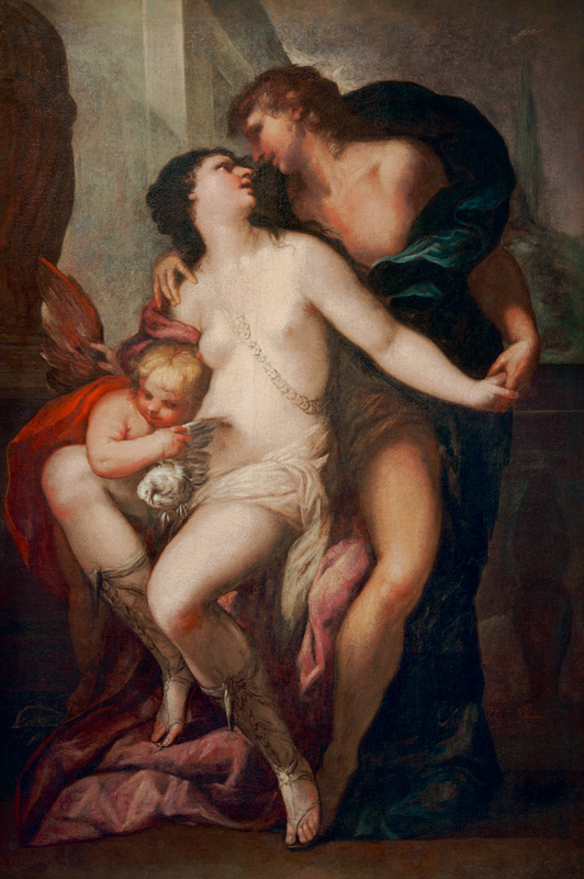 Luca Giordano, Venus und Adonis van Luca Giordano