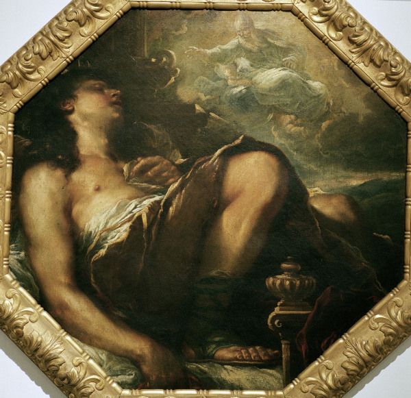 L.Giordano / Death of St. Alexis van Luca Giordano
