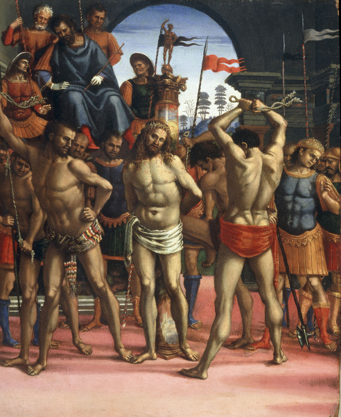Flagellat.of Christ van Luca Signorelli