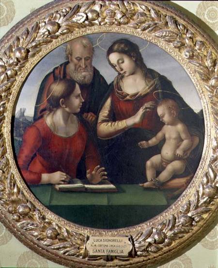 Holy Family with St. Catherine van Luca Signorelli