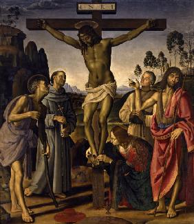 Crucifixion , Signorelli & Perugino