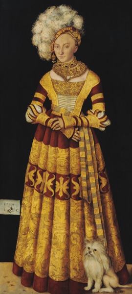 Herzogin Katharina von Mecklenburg van Lucas Cranach (de oude)