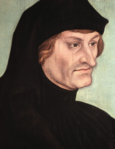 Portrait of Rudolf Agricola (1444-85) van Lucas Cranach (de oude)