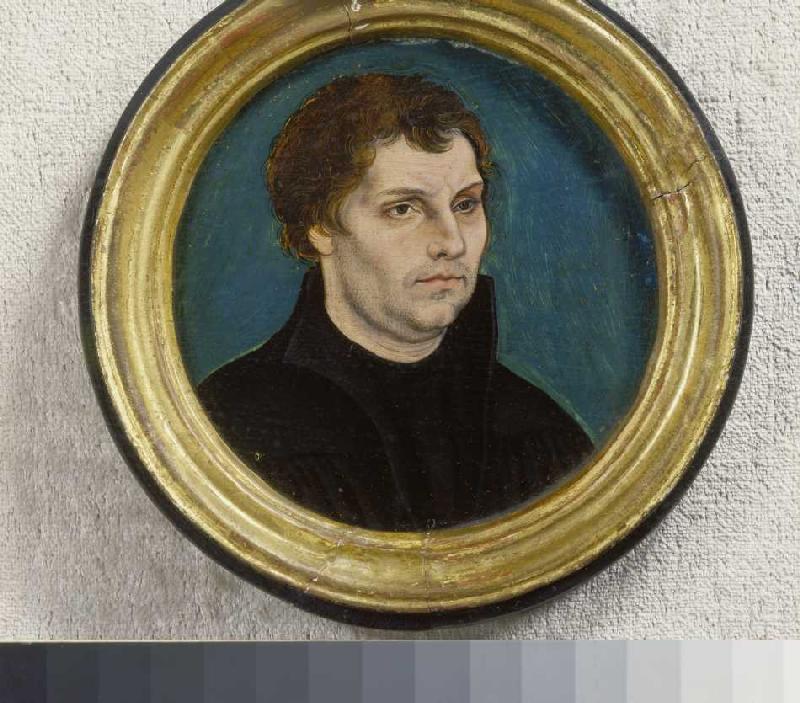 Bildnis Martin Luthers. van Lucas Cranach (de oude)