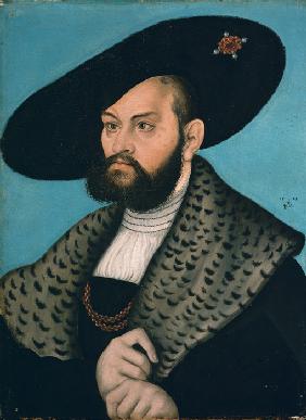Portrait of Margrave Abrecht of Brandenburg-Ansbach, Duke of Prussia