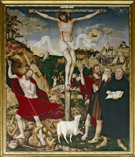 Christ on the Cross, 1552-55 van Lucas Cranach (de oude)