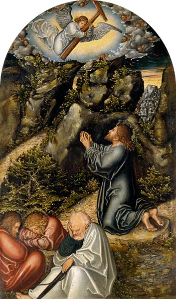 The Agony in the Garden van Lucas Cranach (de oude)
