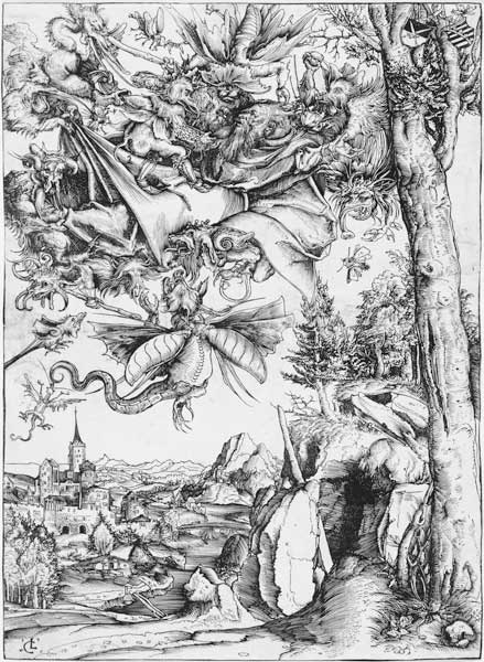 Die Versuchung des heiligen Antonius van Lucas Cranach (de oude)