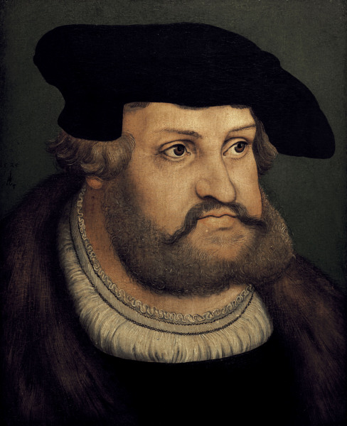 Frederick III , Portrait van Lucas Cranach (de oude)