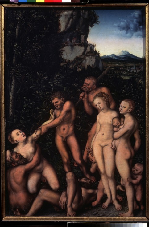 Fruits of jealousy (The Silver Age) van Lucas Cranach (de oude)