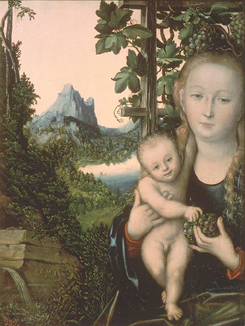 Maria mit dem Kind van Lucas Cranach (de oude)