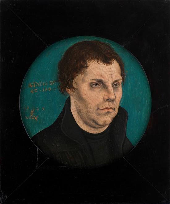 Martin Luther (1483-1546) van Lucas Cranach (de oude)