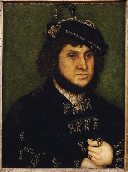 Portrait of Kurfurst Herzog Johann der Bestandige von Saschen van Lucas Cranach (de oude)