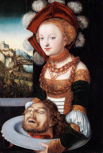 Salome mit dem Haupt des Johannes. van Lucas Cranach (de oude)