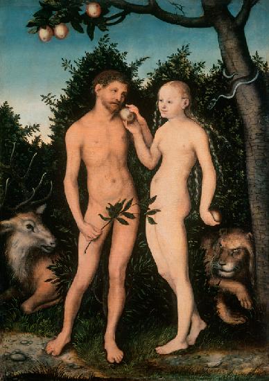 Adam and Eve in paradise (The Fall)