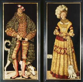 Doppelbildnis Herzog Heinrichs des Frommen und seiner Gemahlin Herzogin Katharina von Mecklenburg